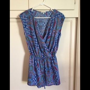 Multicolored Shorts Romper